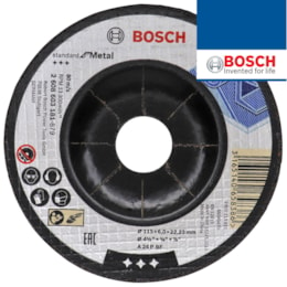 Disco Bosch de Rebarbar Standard p/ Metal 115MMx6MM (2608603181)