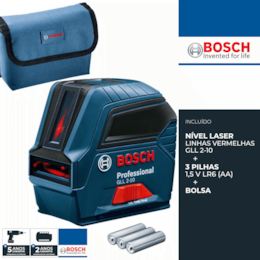 Nível Laser Bosch Linhas GLL 2-10 (0601063L00)