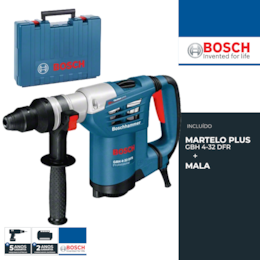 Martelo Perfurador Bosch Profissional GBH 4-32 DFR + Mala (0611332100)