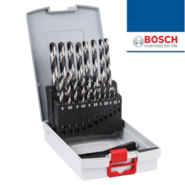 Conjunto Bosch ProBox Brocas p/ Metal HSS PointTeQ - 19PCS (2608577351)