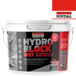 Membrana Líquida Impermeabilizante HydroBlock Wet Soudal - 10KG