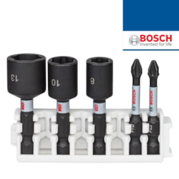 Jogo Bits Impacto Bosch p/ Sistema Pick and Click - 5PCS (2608522350)