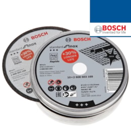 Pack 10 Discos Corte Bosch p/ Inox 115MMx1MM (2608603254)