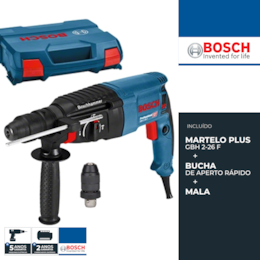 Martelo Perfurador GBH 2-26 F Bosch Professional c/ Bucha (06112A4000)