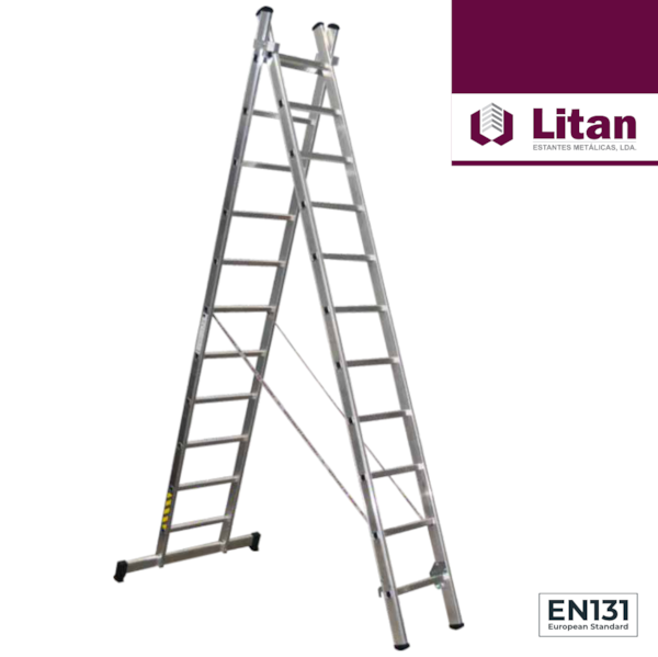 Escada Alumínio Dupla Litan | Hilário & Alves