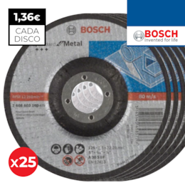 Disco Côncavo Corte Bosch Standard p/ Metal 230MMx3MM - 25UNI (2608603162)