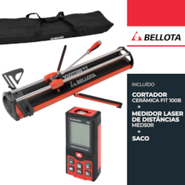 Cortador de Cerâmica Manual Bellota 1000MM + Saco + Medidor Laser 50M
