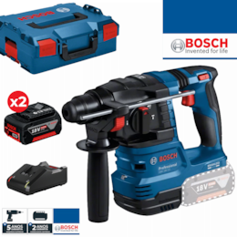 Martelo Bosch Profissional GBH 18V-22 + 2 Baterias 18V 4.0Ah + Carregador + Mala (0611924002)