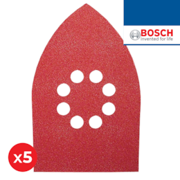 5x Lixa Bosch Triangular C430 Expert For Wood And Paint 100x170MM - Grão 180
